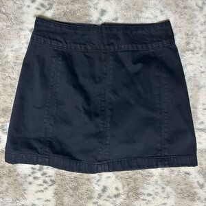 Free People Black Mini Skirt